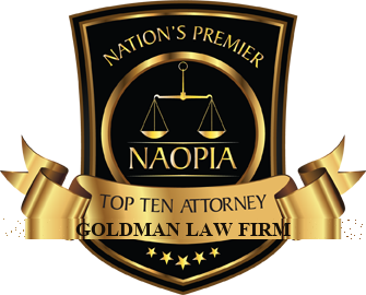 NAOPIA Top Ten Attorney — Goldman Law Firm